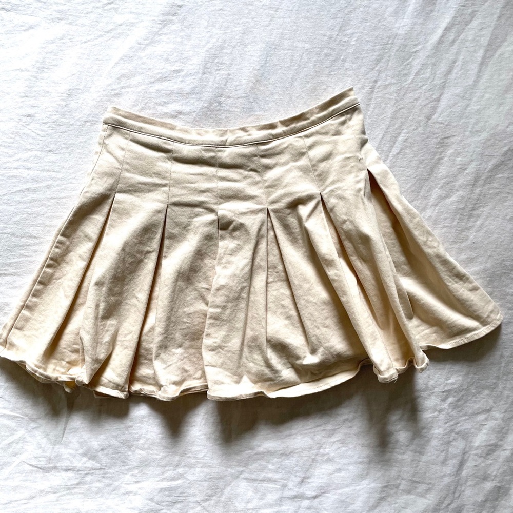 🩵Mable Tan Pleated Skort from Anthropologie